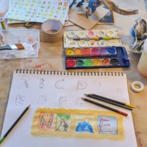 Design animal letters and create a painted door sign or book cover-30 Sept 2026 Holiday programme