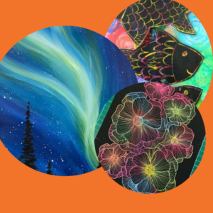 Scratch Art and Aurora Painting Holiday Program