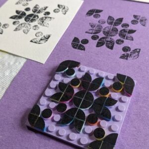 7. Lego print making and perspective art