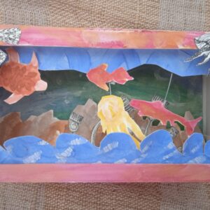 10 July - Sea creature dioramas and pastels